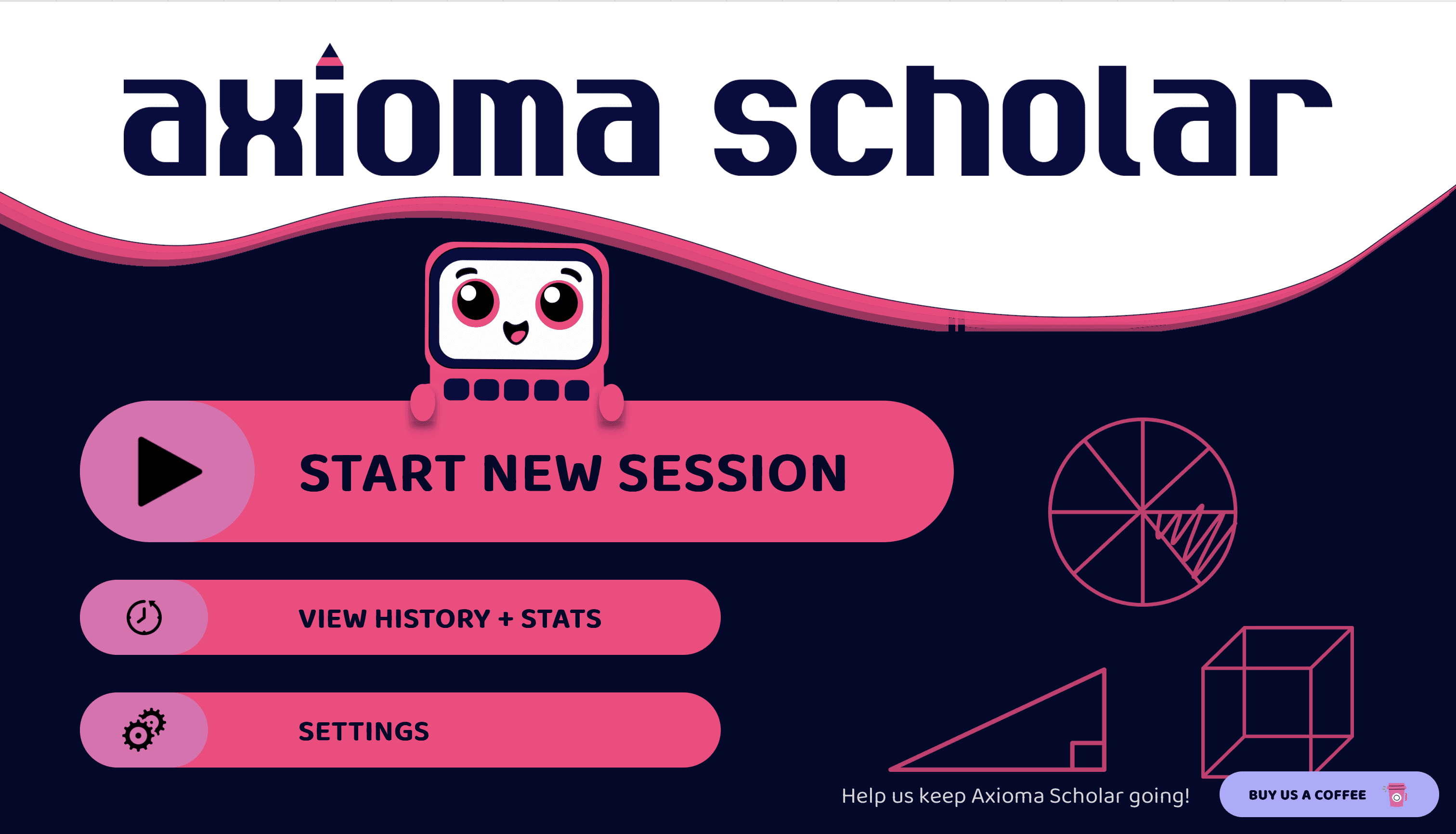 Axioma Scholar main menu